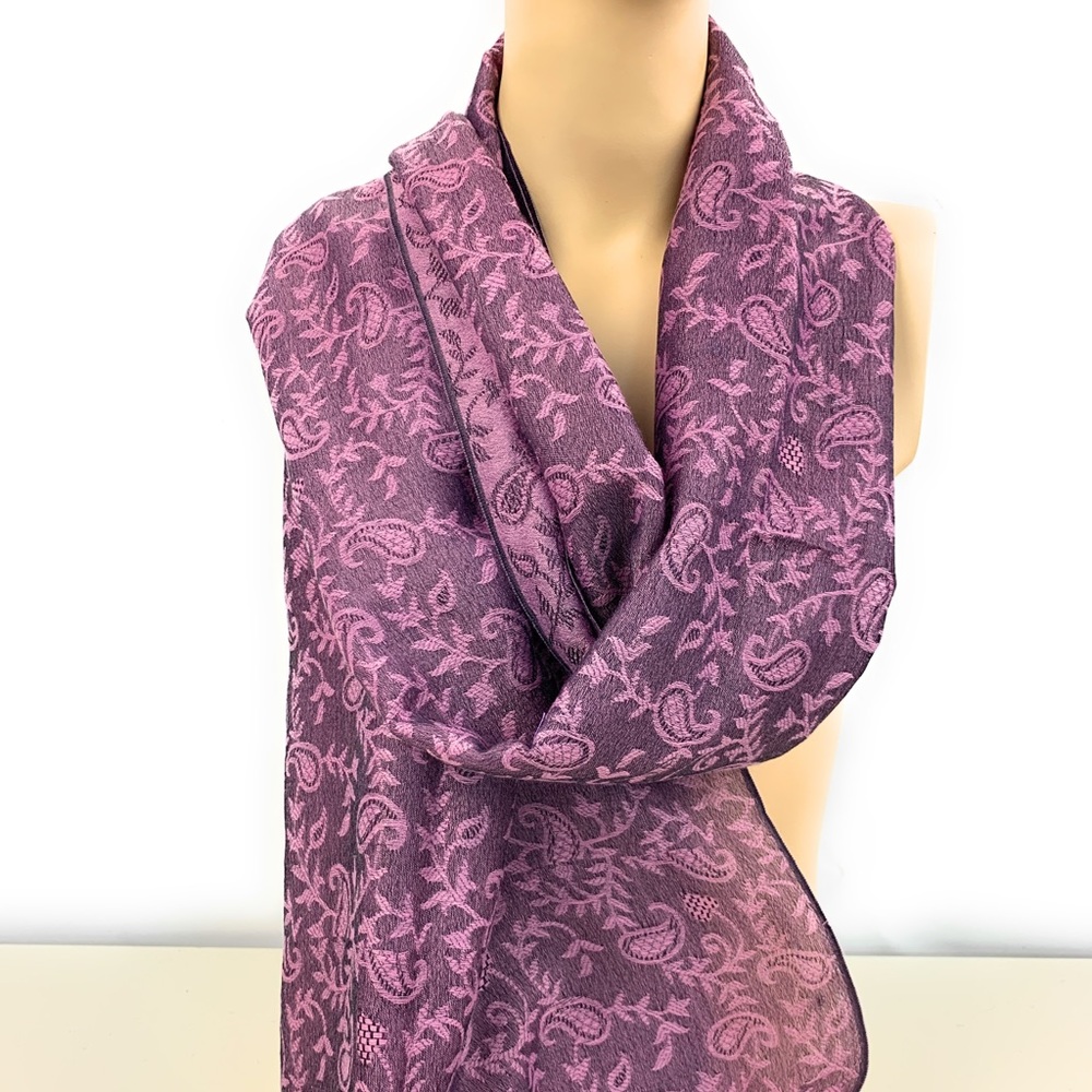 Paisley Jacquard Pashmina Wrap